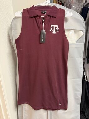 Hype&Vice Texas A&M Sleeveless Mini Polo Dress (Reasonable Offers Welcome)